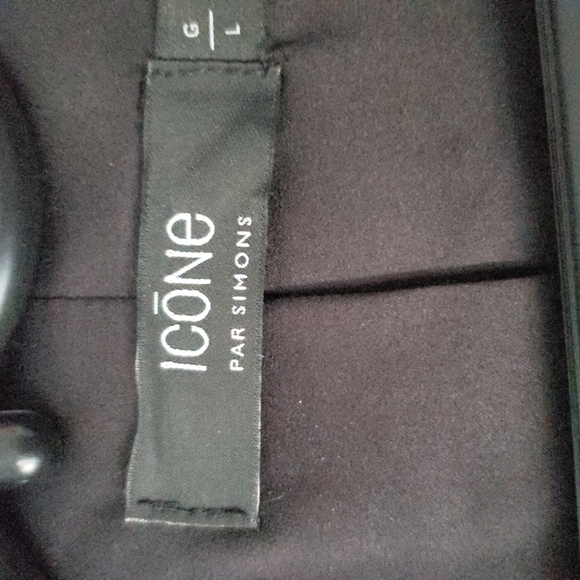 women's Icone by Simons Paris Plaid Blazer - Size L - Picture 4 of 5